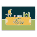 Ramadan kareem - Eid mubarak - greeting card card