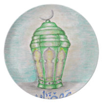 Ramadan lantern dinner plate