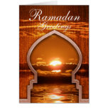 Ramadan Sunset Greetings Card