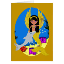 Ramla the Merfaery with Dolphin Card