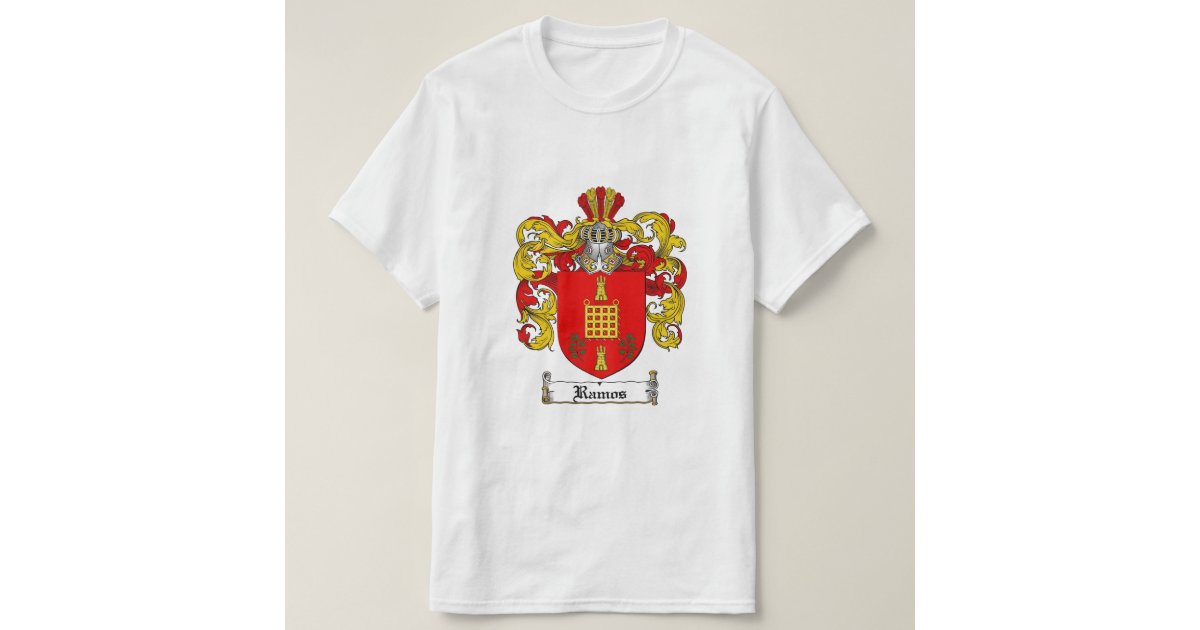Ramos Family Crest Ramos Coat of Arms TShirt Zazzle