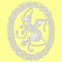 Rampant Dragon (white) jacket embroidered shirts