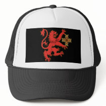 Rampant Lion Celtic Cross Baseball Hat by MistaSCARY Rampant Lion Celtic Cross Baseball Hat
