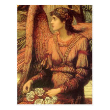 Ramparts of God's House, Strudwick Victorian Angel Postcard