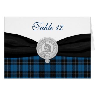 Ramsay Hunting Tartan Special Occasion Table Card card