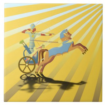 Ramses On His Chariot Ceramic Tile Zazzle