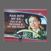 Ran Into My Ex Postcard
