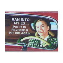 Ran Into My Ex Postcard by WTFBlog Ran Into My Ex Postcard