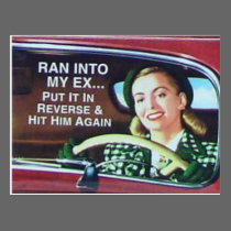 Ran Into My Ex Postcard postcards