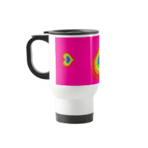 Ranbow Hearts Mug mugs