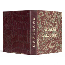 Ranch Bandana Paisley W/Alligator Print Binder