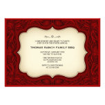 Ranch Style Maroon Western Invitations