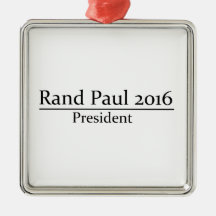 Rand Paul 2016 President Simple Design Ornaments