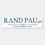 Rand Paul 2016 Restore America Now Bumper Stickers