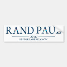 Rand Paul 2016 Restore America Now Bumper Stickers