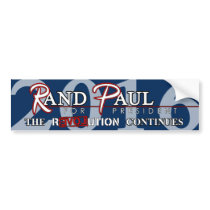 Rand Paul 2016 Revolution (Version E) Bumper Stickers