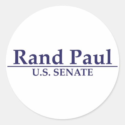Rand Paul U.S. Senate Round Sticker