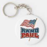 Rand Paul Waving American Flag Key Chain