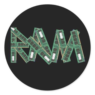 Random Access Memory Sticker by billishirts