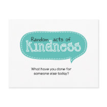 Random Acts of Kindness Postcard