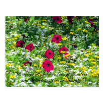 Random Acts of Kindness Postcard - Wildflowers postcards