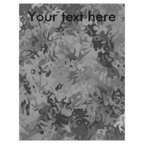 Random black and white swirling flames custom flyer