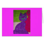 RANDOM CATS IN HAIRBALL ALLEY GREETING CARD