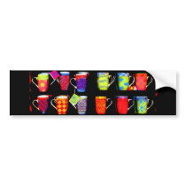 Random Coffee Mug bumper stickers by jamiecreates1 Random Coffee Mug bumper stickers