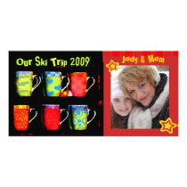 Random Coffee Mug Personalized Photo Card