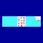 RANDOM DIGITAL ICON LOGO ASSORTMENT COLOURFUL bumper stickers