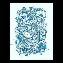 Random Doodle #1 postcards