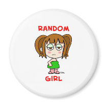 Random Girl magnets by rexfmay Random Girl magnets