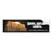Random Irrelevance Bumper Sticker bumper stickers by RandomIrrelevance Random Irrelevance Bumper Sticker bumper stickers