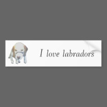 Random Labrador Dog copy, I love labradors bumper stickers