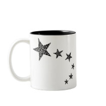 Random-Mosaic Style Shooting Stars Mug by Justin_Directory Random-Mosaic Style Shooting Stars Mug