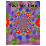 Random multicolored kaleidoscopic flames flyers