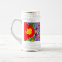 Random multicolored kaleidoscopic flames mug