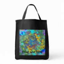 Random multicolored swirling flames bags