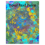 Random multicolored swirling flames flyers