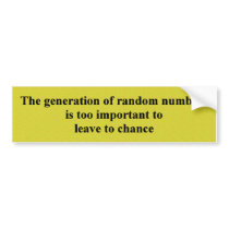random numbers bumper stickers by jamesscheff random numbers bumper stickers
