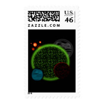 Random Planets postage by Noidea89 Random Planets postage