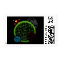 Random Planets postage by Noidea89 Random Planets postage