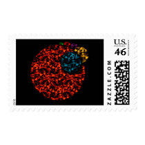 Random Planets Postage Stamp