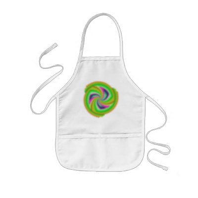 Random, pretty, colourful, fuzzy windmill splurge! Apron by Moondial
