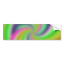 Random, pretty, colourful, fuzzy windmill splurge! bumper stickers by Moondial Random, pretty, colourful, fuzzy windmill splurge! bumper stickers