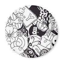 Random Scribbles magnets by Porshey Random Scribbles magnets