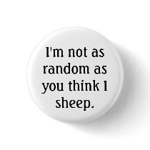 random sheep button by tonksknits random sheep button