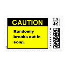 Random Song Postage Stamps