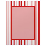 Random Stripes Red + Custom Color Letterhead Design