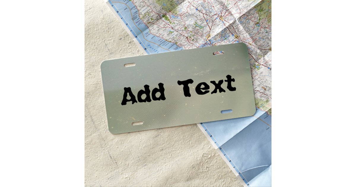 Random Stuff License Plate Zazzle